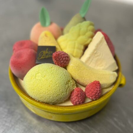 Coupe de fruits glacés avec mes sorbets plein fruits